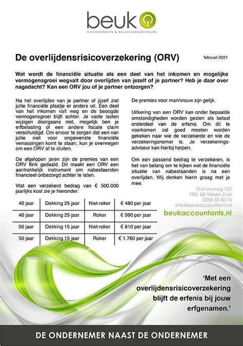 orv verzekering.